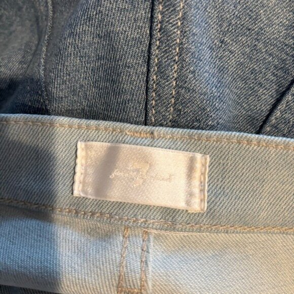 7 For All Mankind Size 28 Easy Boot with Center Back Split Jeans - Picture 8 of 9